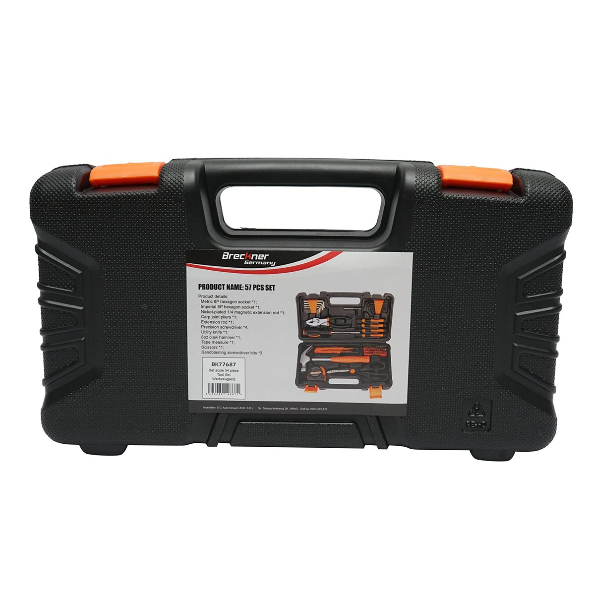 Trusa scule si unelte combinate 57 piese Breckner Germany
